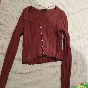 Long sleeve crop top